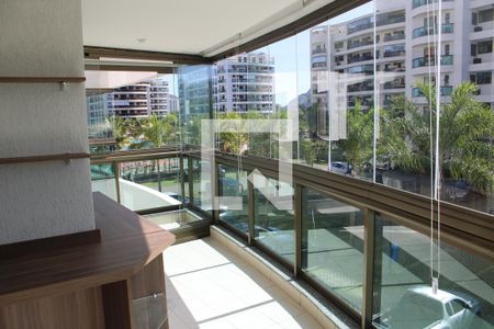 Varanda da Sala de apartamento à venda com 2 quartos, 82m² em Recreio dos Bandeirantes, Rio de Janeiro