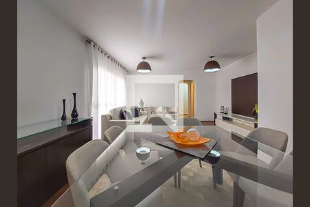 Sala de apartamento para alugar com 3 quartos, 120m² em Indianópolis, São Paulo
