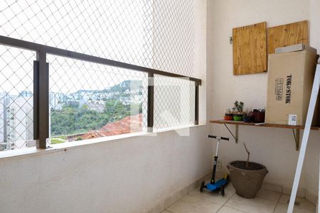 Varanda da Sala de apartamento para alugar com 3 quartos, 70m² em Buritis, Belo Horizonte