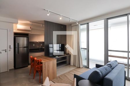 Sala de apartamento para alugar com 1 quarto, 53m² em Alto da Boa Vista, Ribeirão Preto