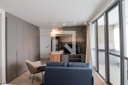 Sala de apartamento para alugar com 1 quarto, 53m² em Alto da Boa Vista, Ribeirão Preto