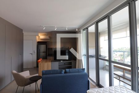 Sala de apartamento para alugar com 1 quarto, 53m² em Alto da Boa Vista, Ribeirão Preto
