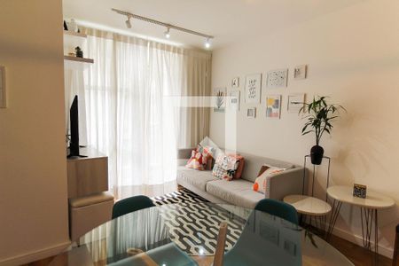 Sala de Estar/Jantar de apartamento à venda com 3 quartos, 60m² em Jardim Sabara, São Paulo