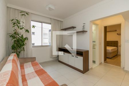 Sala de apartamento para alugar com 1 quarto, 43m² em Brooklin Paulista, São Paulo