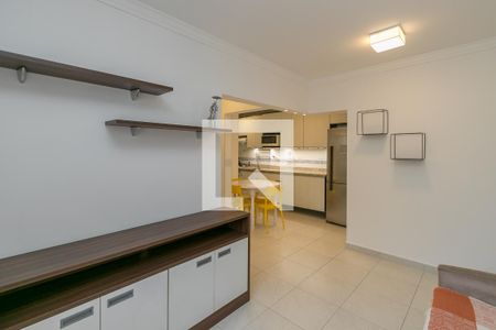 Sala de apartamento para alugar com 1 quarto, 43m² em Brooklin Paulista, São Paulo