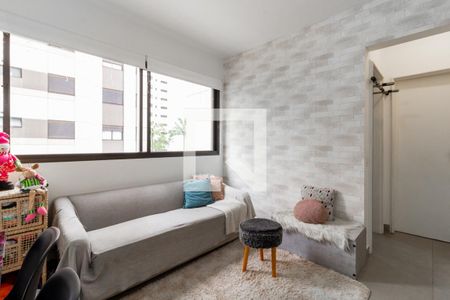 Sala de apartamento para alugar com 1 quarto, 40m² em Indianópolis, São Paulo