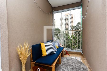 Varanda da Sala de apartamento para alugar com 2 quartos, 57m² em Parque Taboão, Taboão da Serra