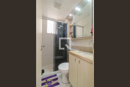 Banheiro da Suíte de apartamento à venda com 3 quartos, 111m² em Teresópolis, Porto Alegre