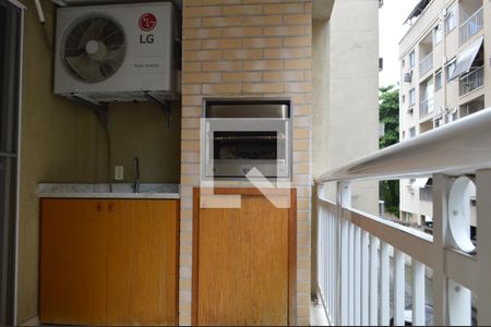 Varanda Gourmet de apartamento à venda com 1 quarto, 70m² em Taquara, Rio de Janeiro