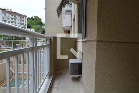 Varanda Gourmet de apartamento à venda com 1 quarto, 70m² em Taquara, Rio de Janeiro