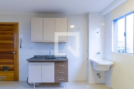 Sala/Cozinha de apartamento para alugar com 2 quartos, 34m² em Vila Regente Feijó, São Paulo