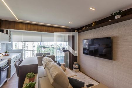 Sala de TV de apartamento à venda com 2 quartos, 55m² em Alphaville Empresarial, Barueri