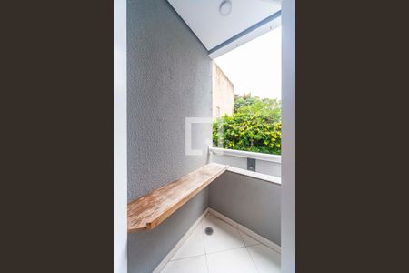 Varanda da Sala de casa de condomínio para alugar com 3 quartos, 100m² em Vila Tibiriçá, Santo André