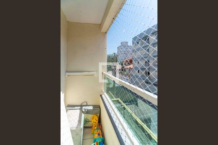 Varanda da Sala de apartamento à venda com 3 quartos, 66m² em Parque São Vicente, Santo André