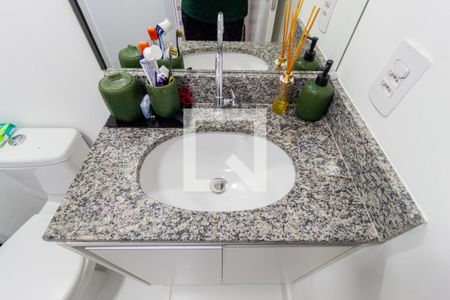 Detalhe - Banheiro de kitnet/studio para alugar com 1 quarto, 24m² em Belém, São Paulo