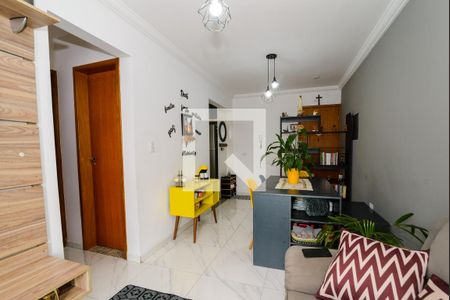 Sala de apartamento para alugar com 2 quartos, 53m² em Parque São Vicente, Mauá