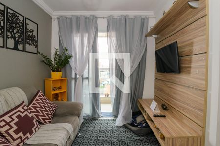 Sala de apartamento para alugar com 2 quartos, 53m² em Parque São Vicente, Mauá