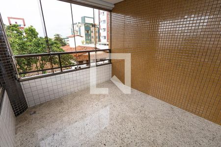 Varanda da Sala de apartamento para alugar com 4 quartos, 145m² em Liberdade, Belo Horizonte