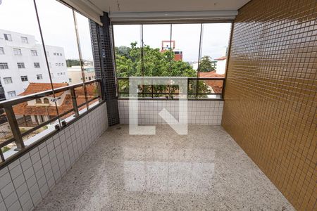 Varanda da Sala de apartamento para alugar com 4 quartos, 145m² em Liberdade, Belo Horizonte