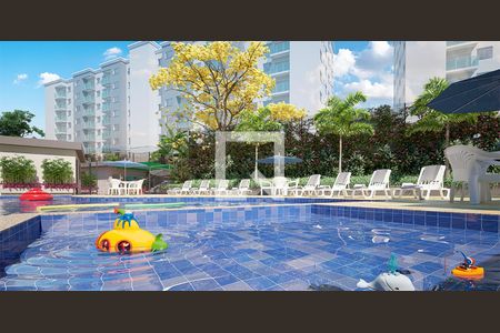 Apartamento à venda com 50m², 2 quartos e 1 vaga Apartamento à venda com 50m², 2 quartos e 1 vagaÁrea comum - Piscina