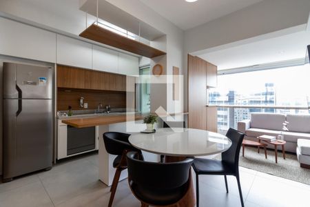 Sala de apartamento para alugar com 1 quarto, 54m² em Vila Olímpia, São Paulo