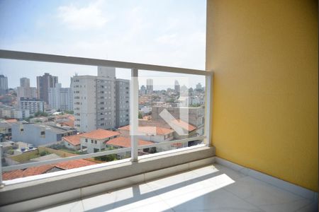 Varanda da Sala de apartamento para alugar com 2 quartos, 50m² em Vila Scarpelli, Santo André