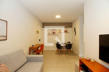 Sala de Estar e Jantar de apartamento para alugar com 1 quarto, 50m² em Jardim Paulista, São Paulo