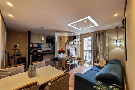 sala de estar/jantar de apartamento à venda com 2 quartos, 52m² em Vila Liviero, São Paulo