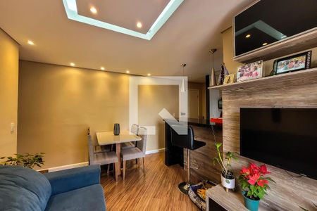 sala de estar/jantar de apartamento à venda com 2 quartos, 52m² em Vila Liviero, São Paulo