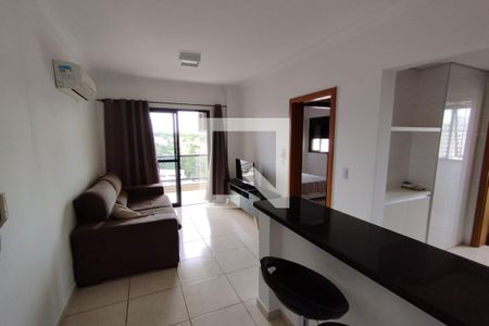 Sala de apartamento para alugar com 1 quarto, 49m² em Jardim Palma Travassos, Ribeirão Preto