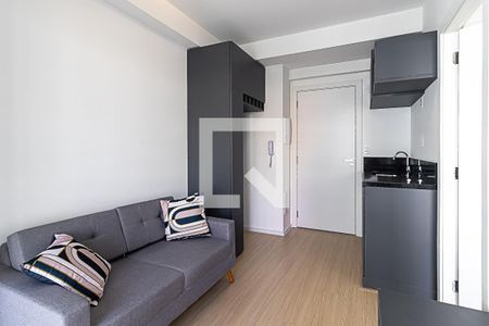Sala e Cozinha de kitnet/studio para alugar com 1 quarto, 30m² em Vila Nova Conceição, São Paulo