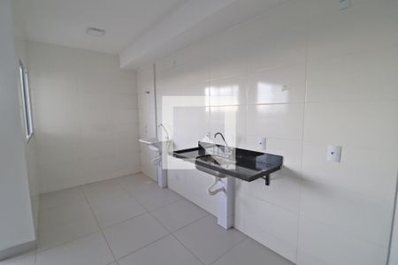 Cozinha e Área de Serviço de apartamento para alugar com 2 quartos, 55m² em Laranjeiras, Uberlândia
