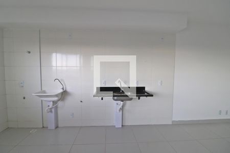 Cozinha e Área de Serviço de apartamento para alugar com 2 quartos, 55m² em Laranjeiras, Uberlândia