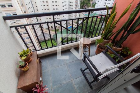 Varanda da Sala de apartamento para alugar com 1 quarto, 55m² em Jardim Ampliação, São Paulo