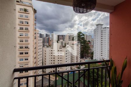 Varanda da Sala de apartamento para alugar com 1 quarto, 55m² em Jardim Ampliação, São Paulo