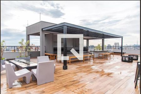 Studio para alugar com 32m², 1 quarto e sem vaga Studio para alugar com 32m², 1 quarto e sem vagaÁrea comum - Churrasqueira