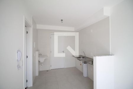 Sala/Cozinha de apartamento para alugar com 1 quarto, 28m² em Vila Ré, São Paulo
