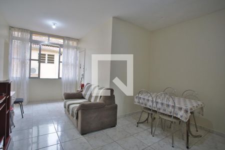 Sala de Estar e Jantar de apartamento para alugar com 1 quarto, 63m² em Gonzaga, Santos