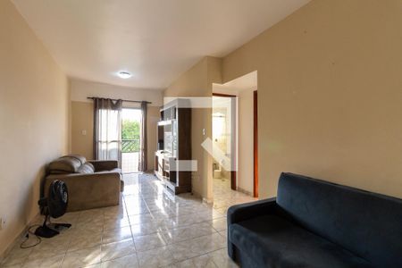Sala de apartamento para alugar com 1 quarto, 57m² em Canto do Forte, Praia Grande