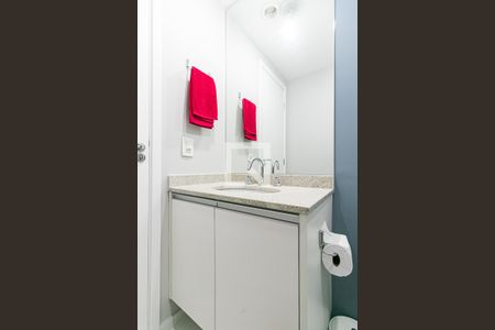 Banheiro da Suíte de apartamento para alugar com 1 quarto, 26m² em Vila Zilda, São Paulo