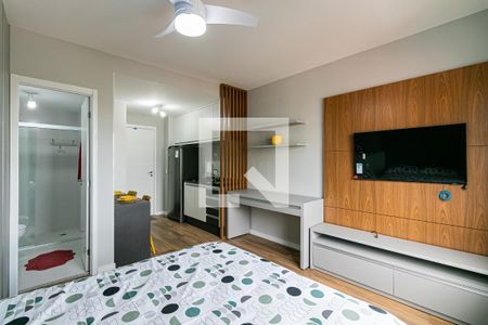 Studio - Cozinha / Suíte de apartamento para alugar com 1 quarto, 26m² em Vila Zilda, São Paulo
