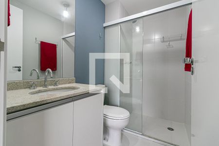 Banheiro da Suíte de apartamento para alugar com 1 quarto, 26m² em Vila Zilda, São Paulo