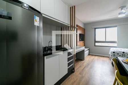 Studio - Cozinha / Suíte de apartamento para alugar com 1 quarto, 26m² em Vila Zilda, São Paulo