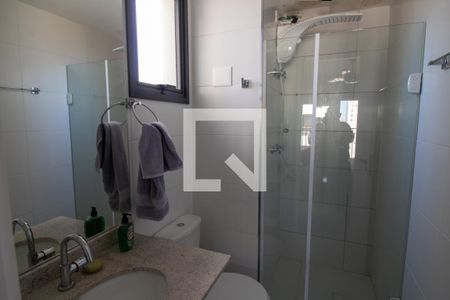 Banheiro de kitnet/studio para alugar com 1 quarto, 24m² em Brooklin Paulista, São Paulo