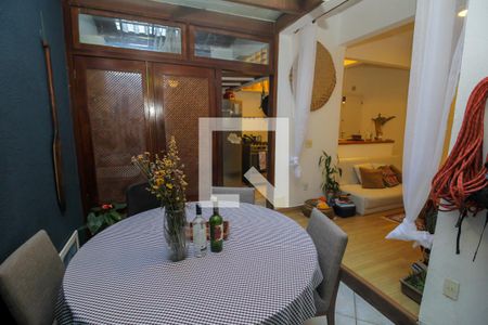 Sala de Jantar de apartamento à venda com 1 quarto, 55m² em Laranjeiras, Rio de Janeiro
