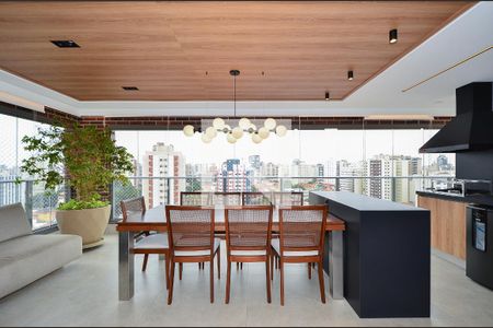 Varanda gourmet de apartamento à venda com 3 quartos, 131m² em Mirandópolis, São Paulo