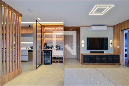 Sala de apartamento à venda com 3 quartos, 131m² em Mirandópolis, São Paulo