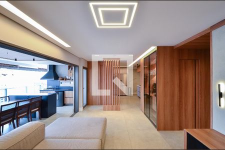 Sala de apartamento à venda com 3 quartos, 131m² em Mirandópolis, São Paulo