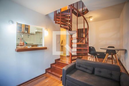 Sala de Estar de apartamento para alugar com 1 quarto, 53m² em Vila Clementino, São Paulo