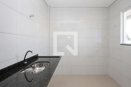 Cozinha de apartamento para alugar com 2 quartos, 33m² em Vila Antonieta, São Paulo